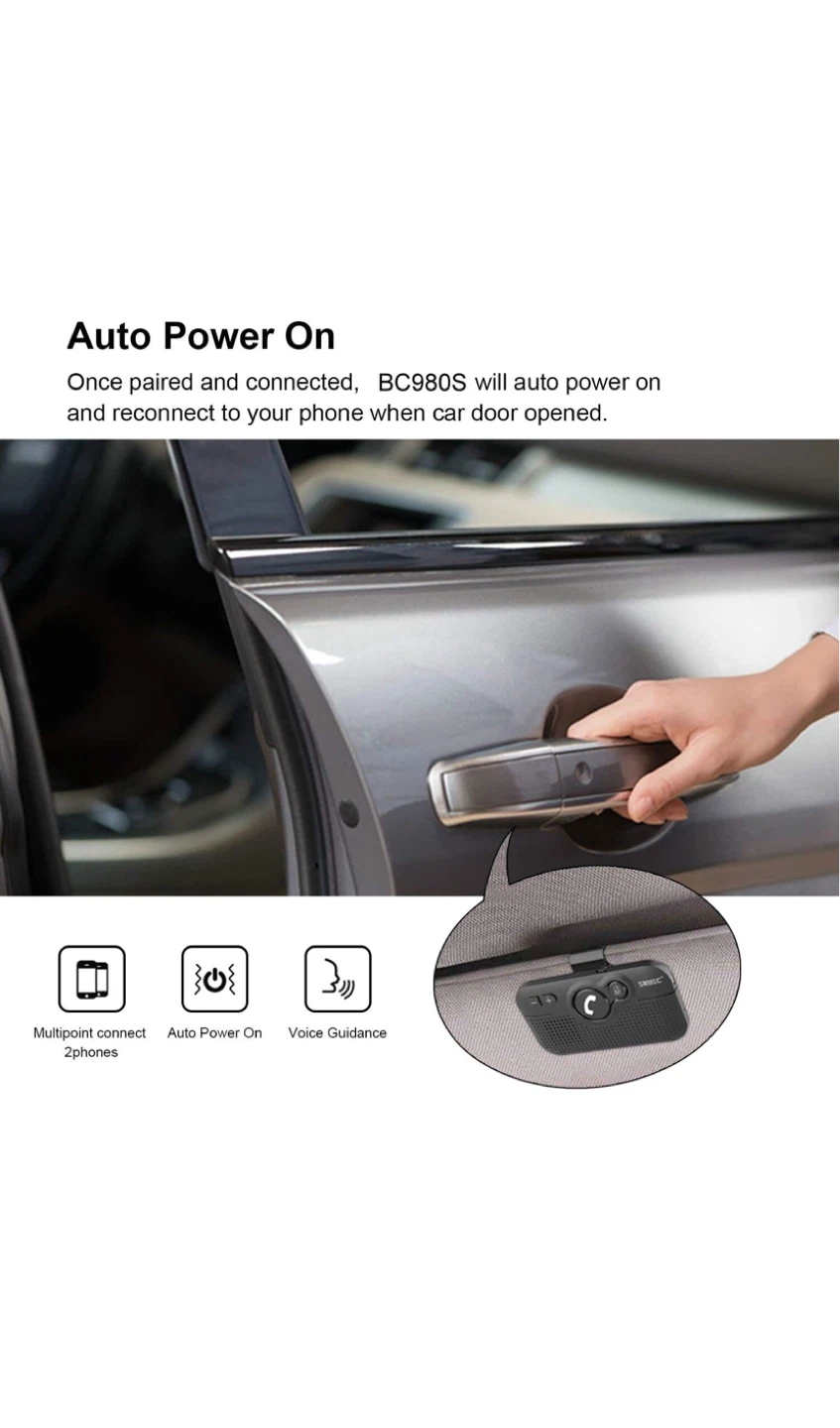 Smini BC980SA Handsfree Car Kit & Desktop Speakerphone - photo 2