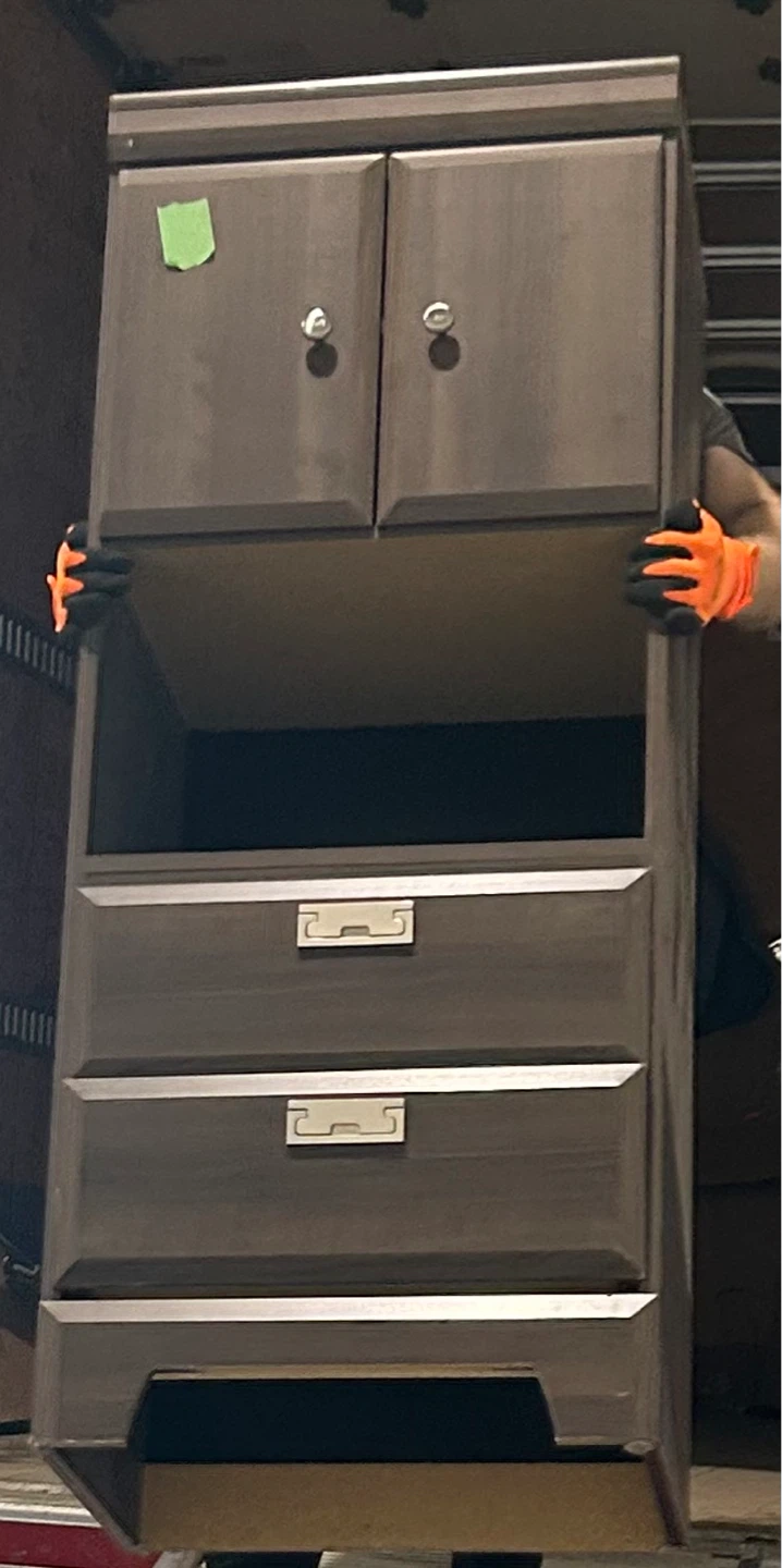Tall dresser with two cabinets - photo 2