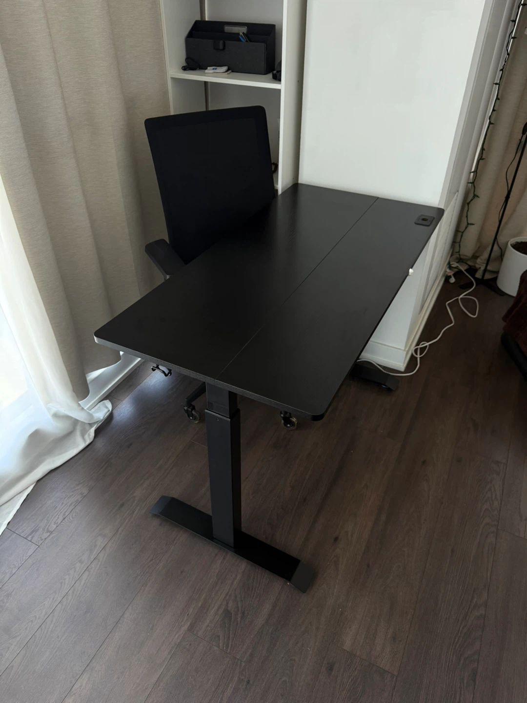 Black Adjustable Standing Desk