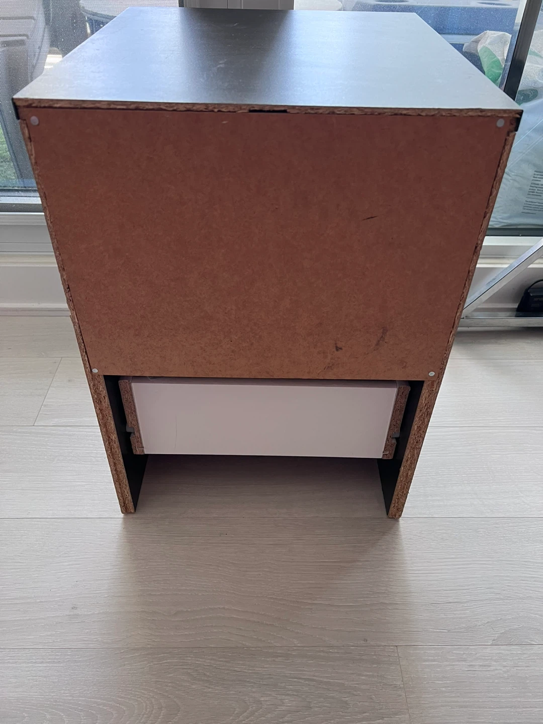 Black 2-Drawer Nightstand MALM IKEA - photo 2