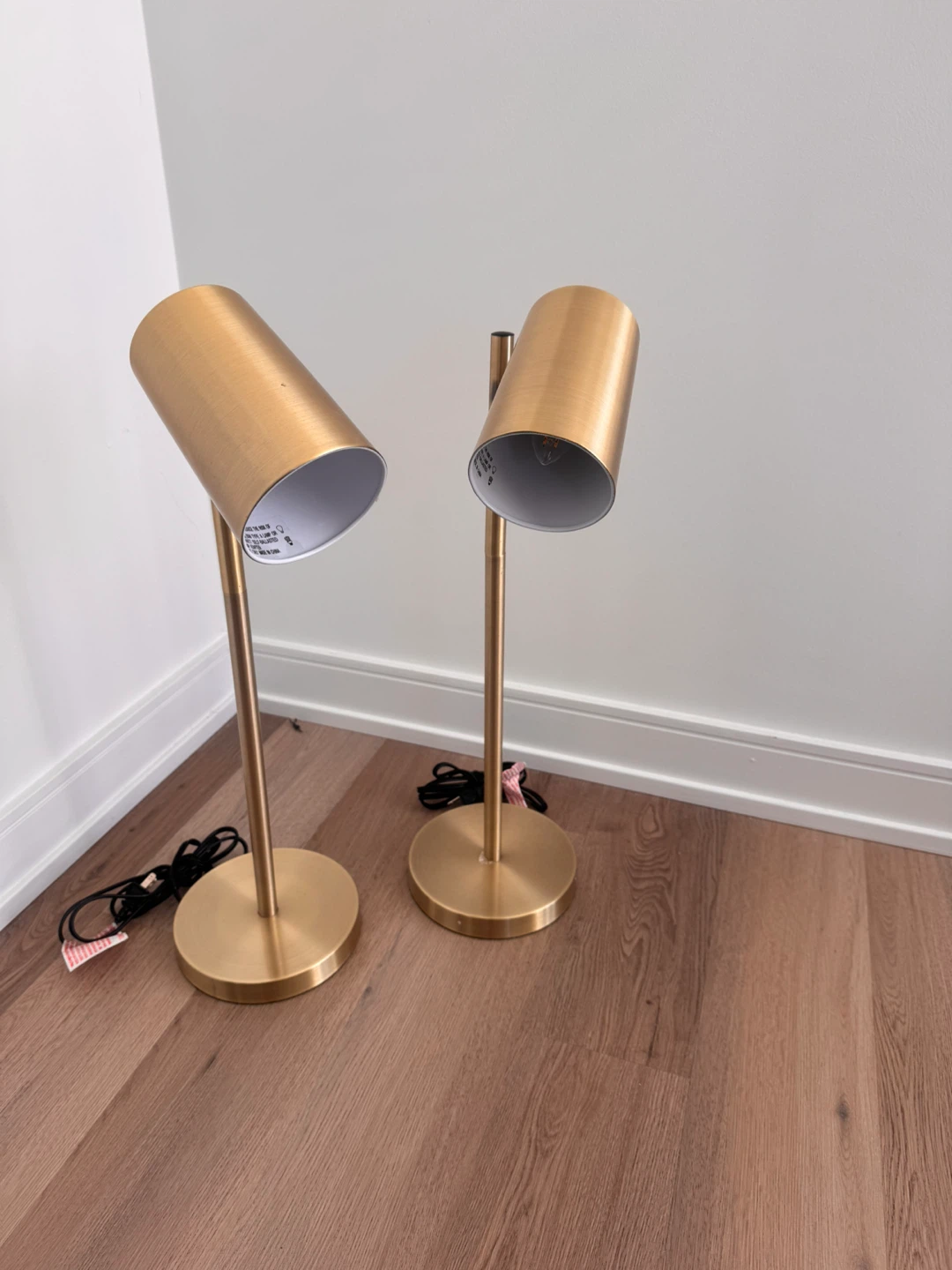 Gold Metal Desk Lamps - Set of 2 - photo 2