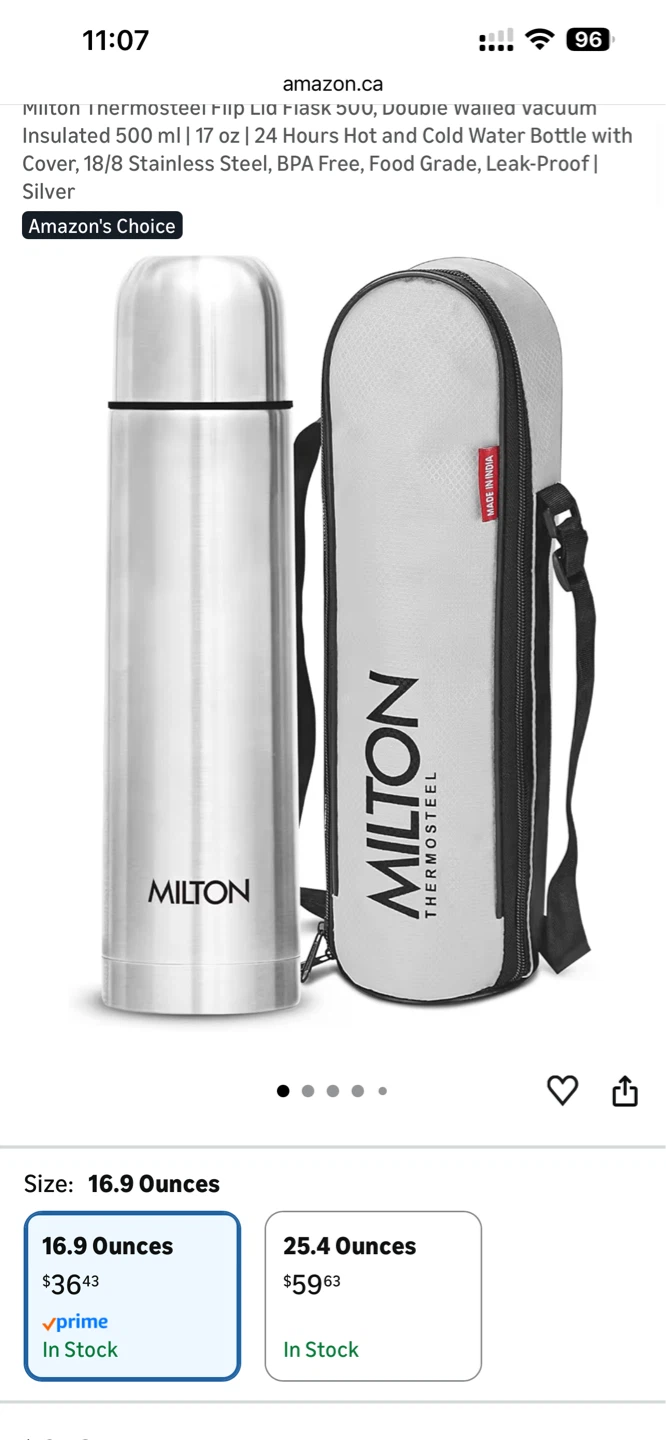 Milton Thermosteel Flip Lid 1000 Thermos 1 Litre - photo 2