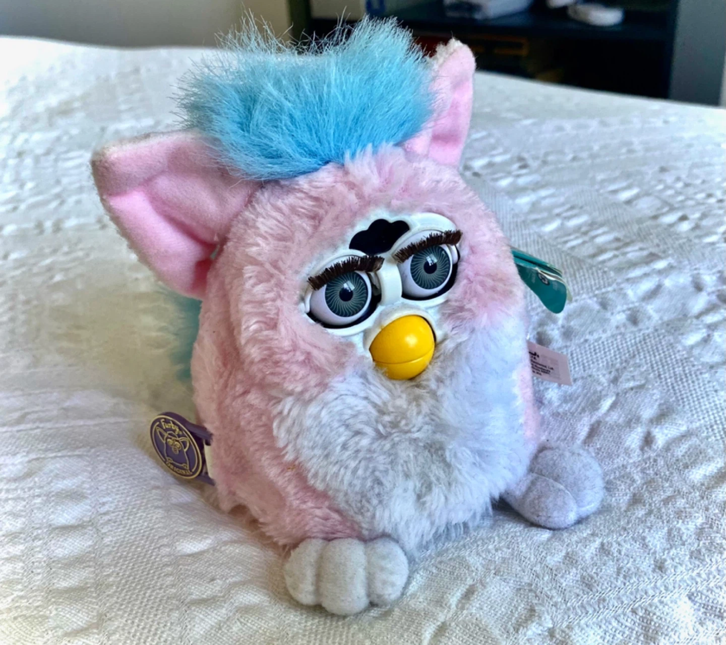 Original Furby Babies ~ 1st Generation Baby Pink w/ Blue Hair