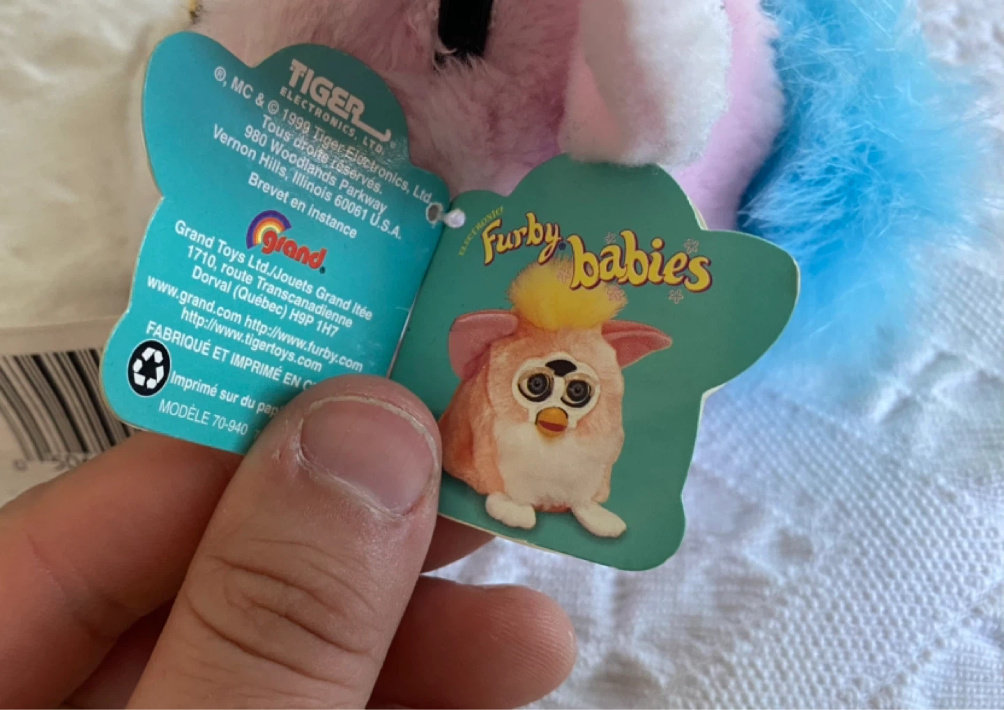 Original Furby Babies ~ 1st Generation Baby Pink w/ Blue Hair - photo 5