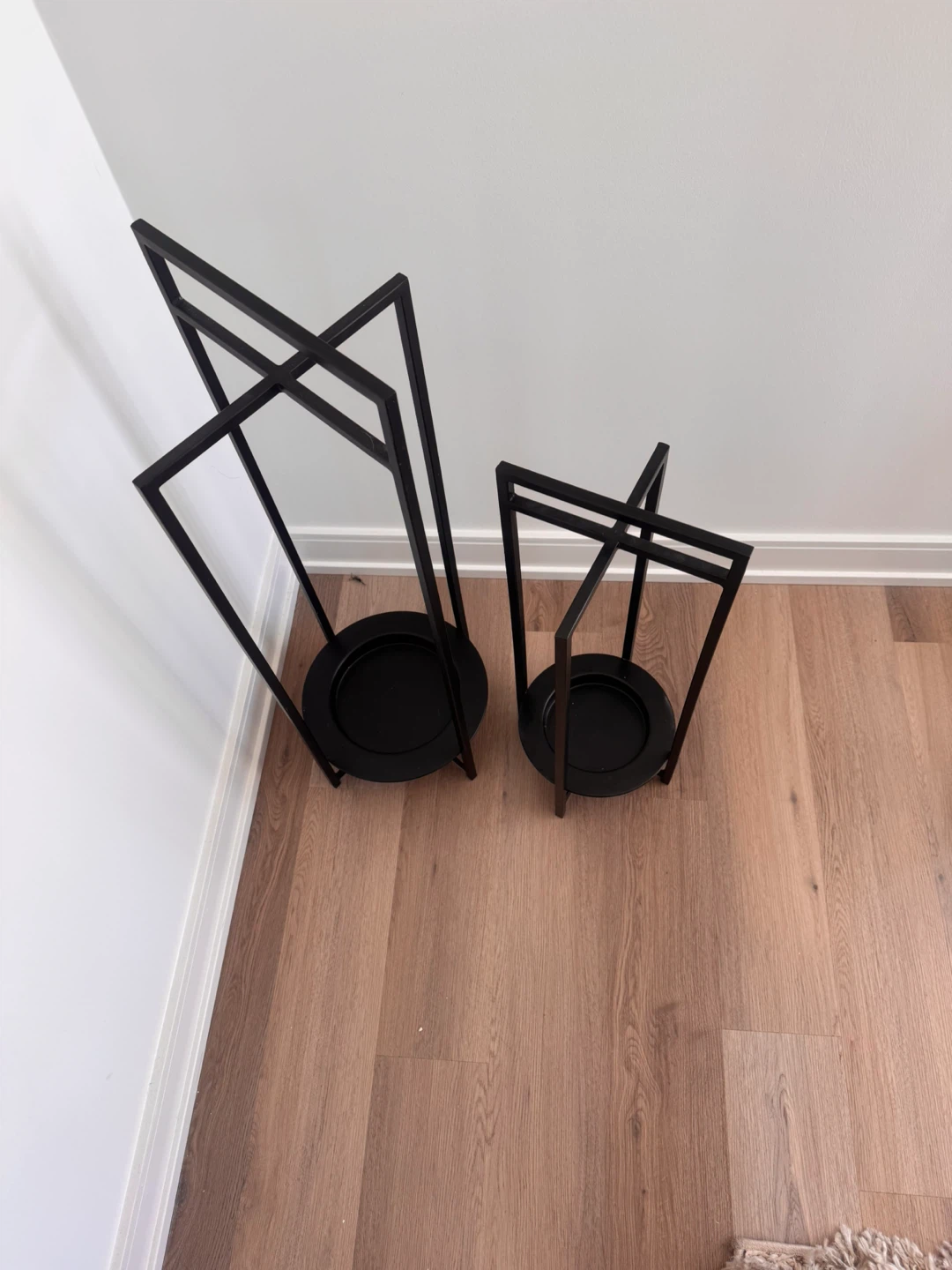 Set of 2 Black Metal Lantern Candle Holders fr west elm - photo 2