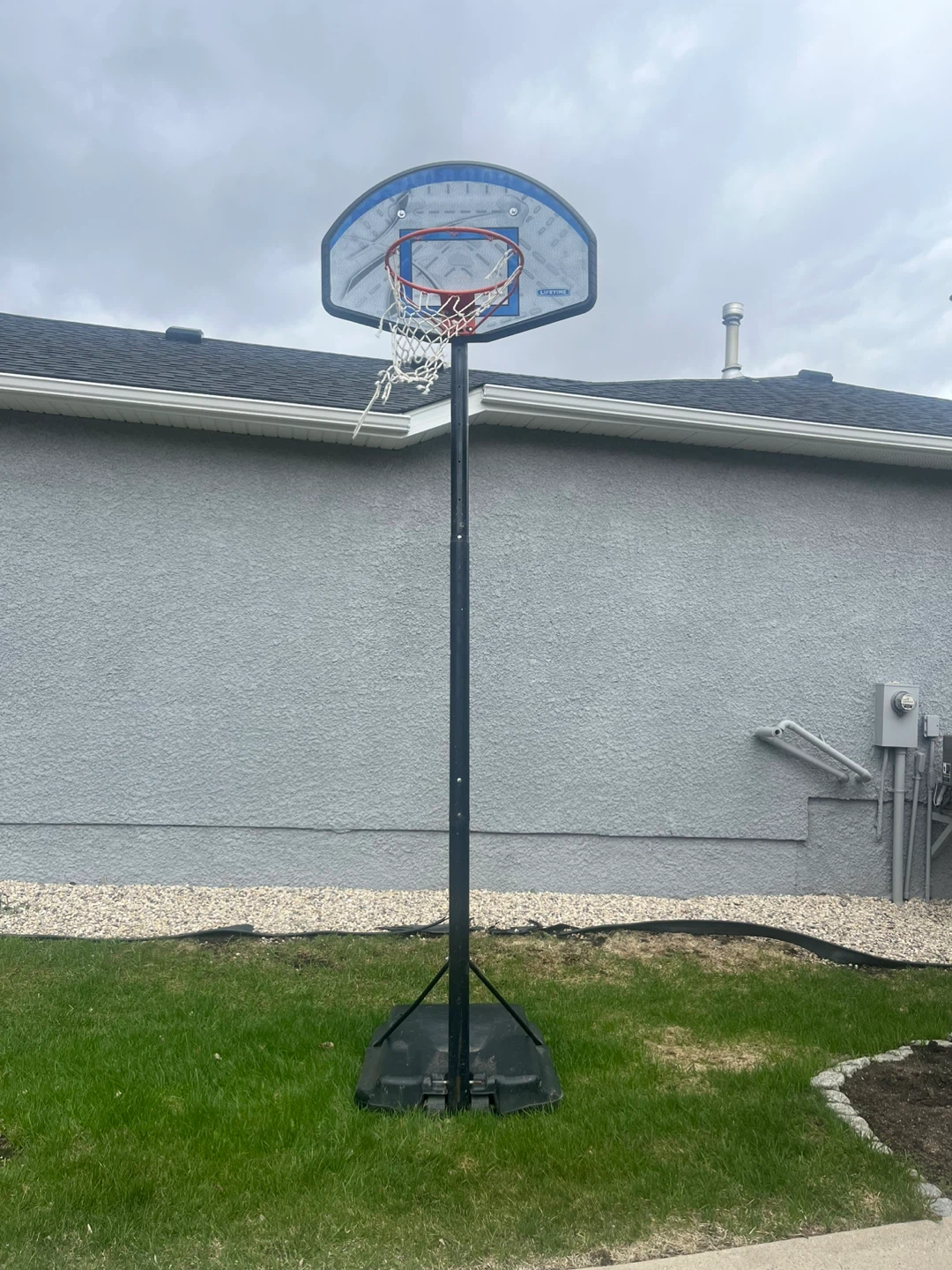 Spalding Basketball Hoop with Two Basketballs