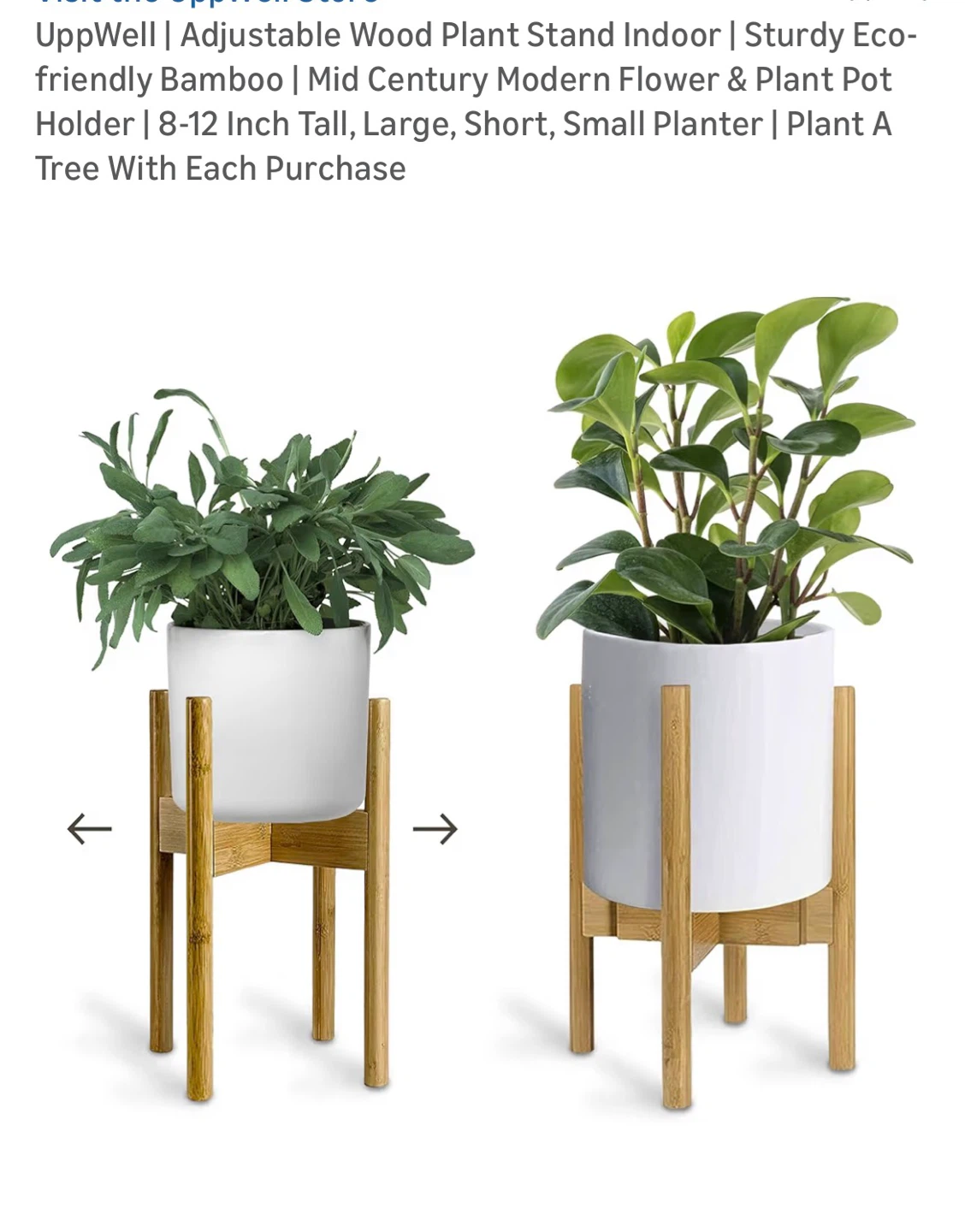 Adjustable Wood Plant Stand