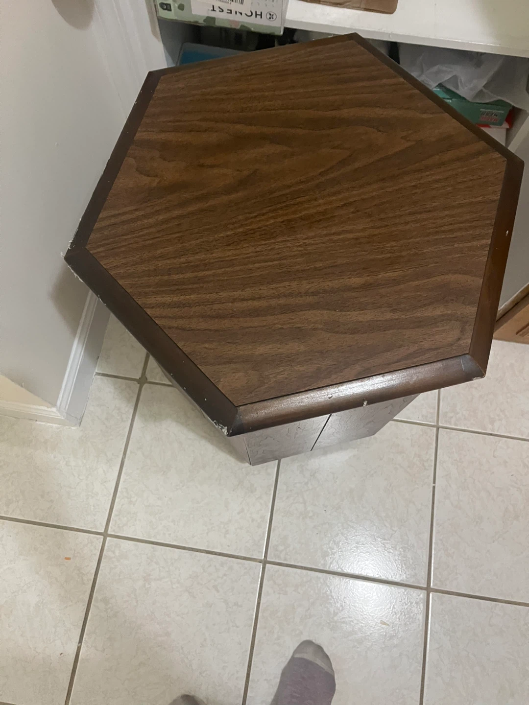 Lane Hexagonal End Table with Storage