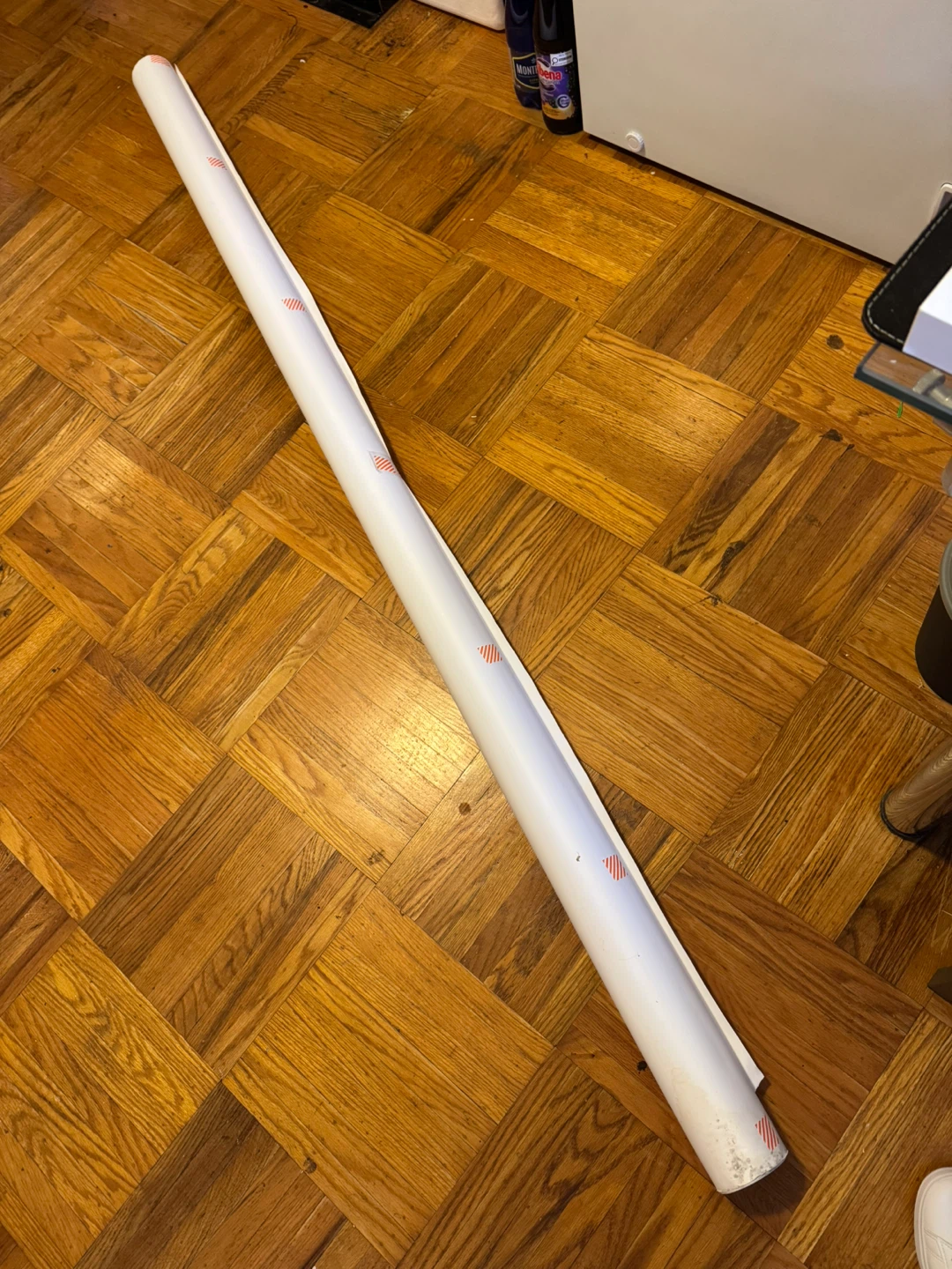 Large roll of white paper