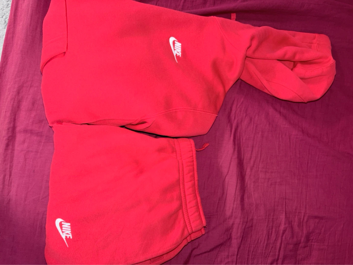 Nike Red Hoodie and pants Set - photo 2