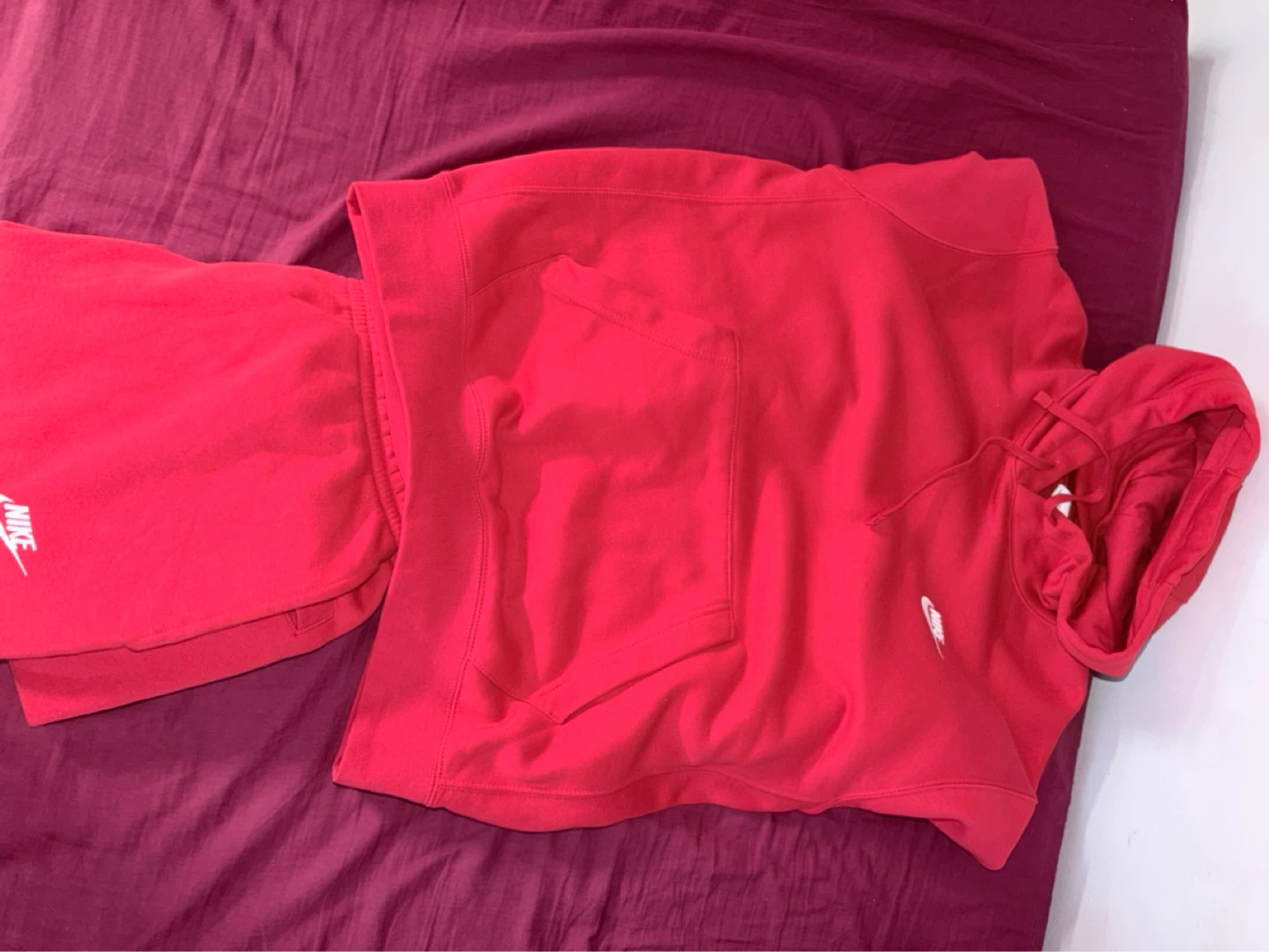 Nike Red Hoodie and pants Set - photo 4