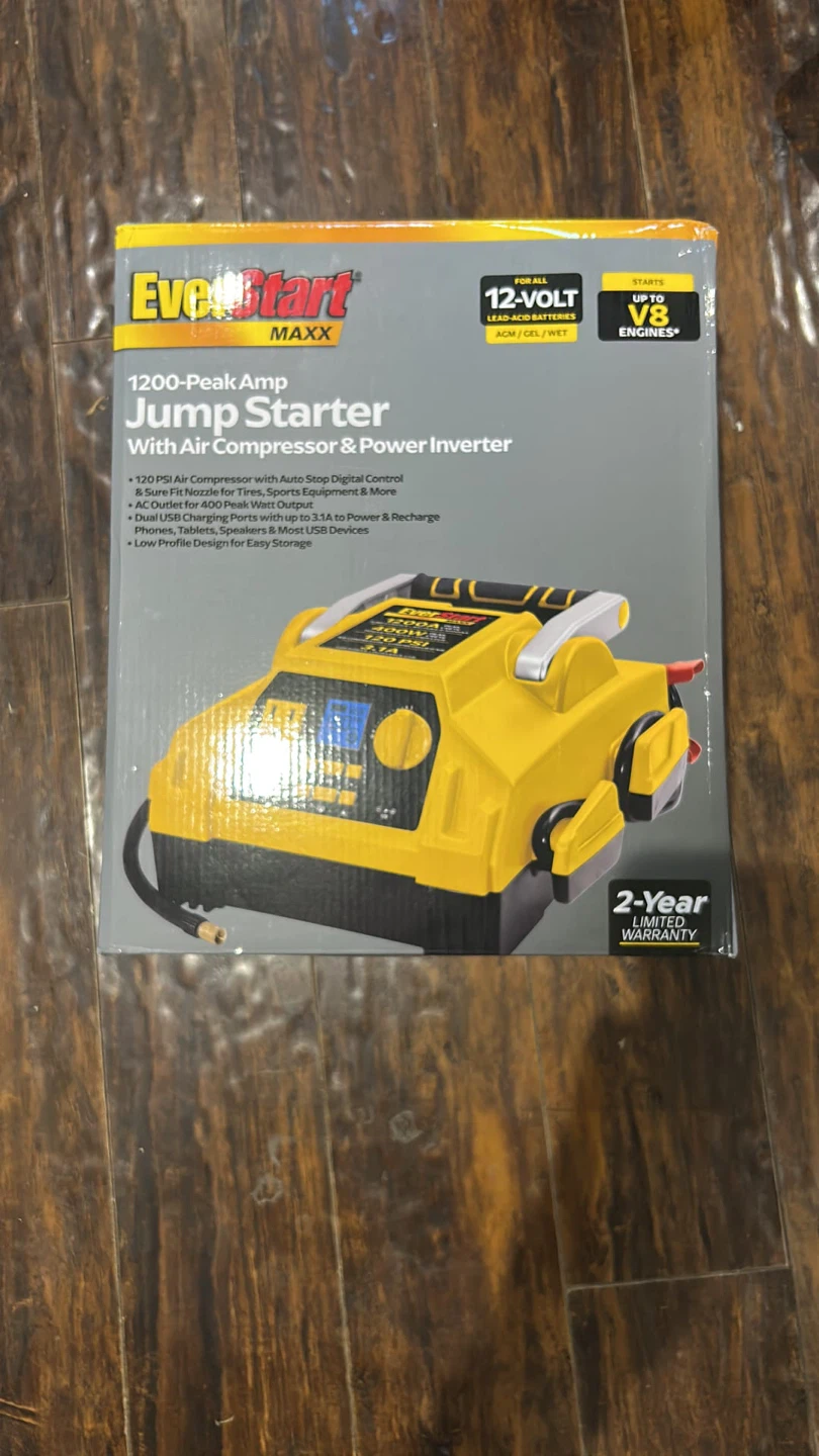 EverStart Maxx 1200-Peak Amp Jump Starter with Air Compressor