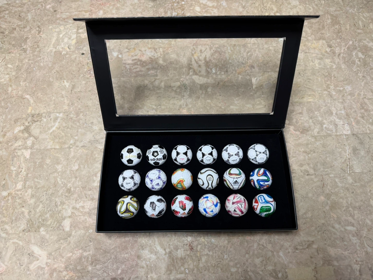 Adidas Miniature Soccer Ball Collection Display Case - photo 2