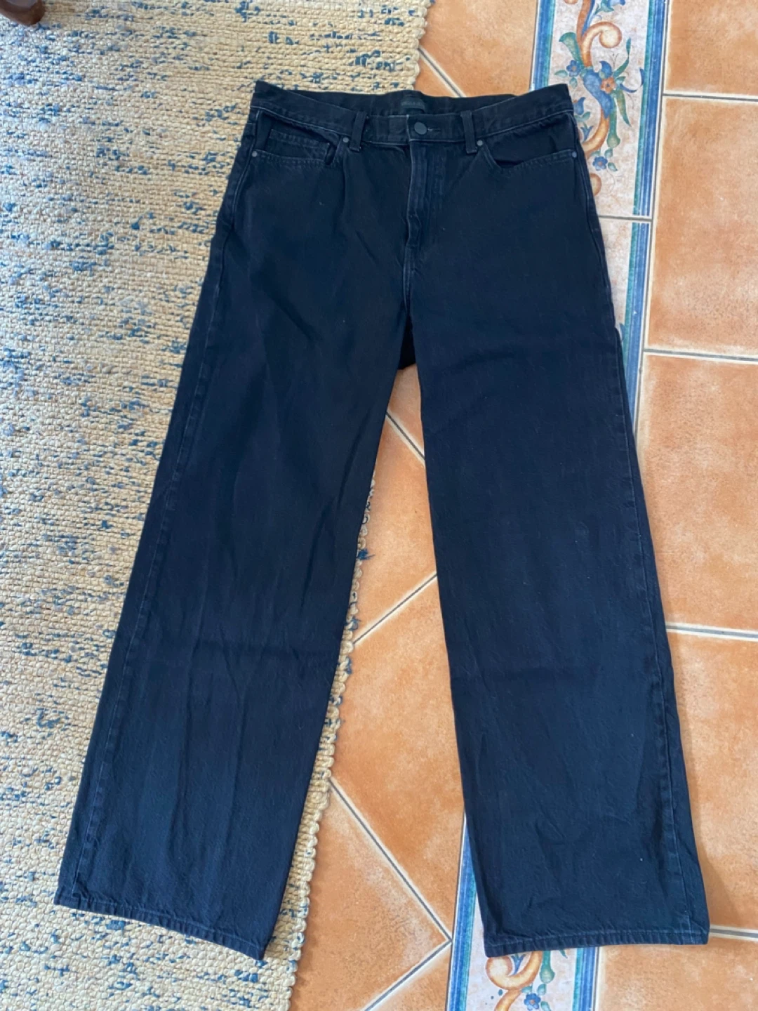 Uniqlo Black Wide Leg Jeans