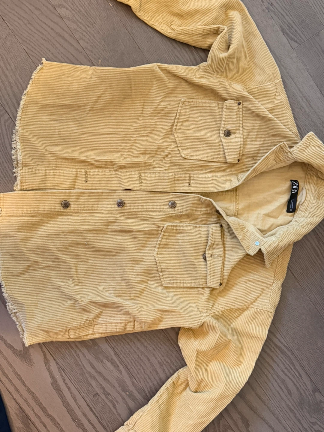 ZARA Corduroy Shirt Jacket - Tan