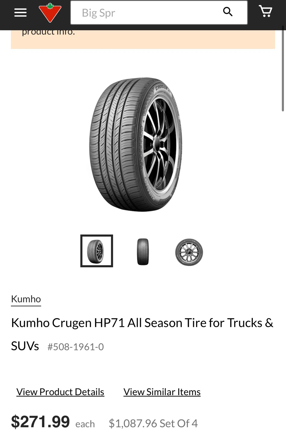 Kumho Crugen HP71 All Season Tire 255/45R20 105V - photo 5