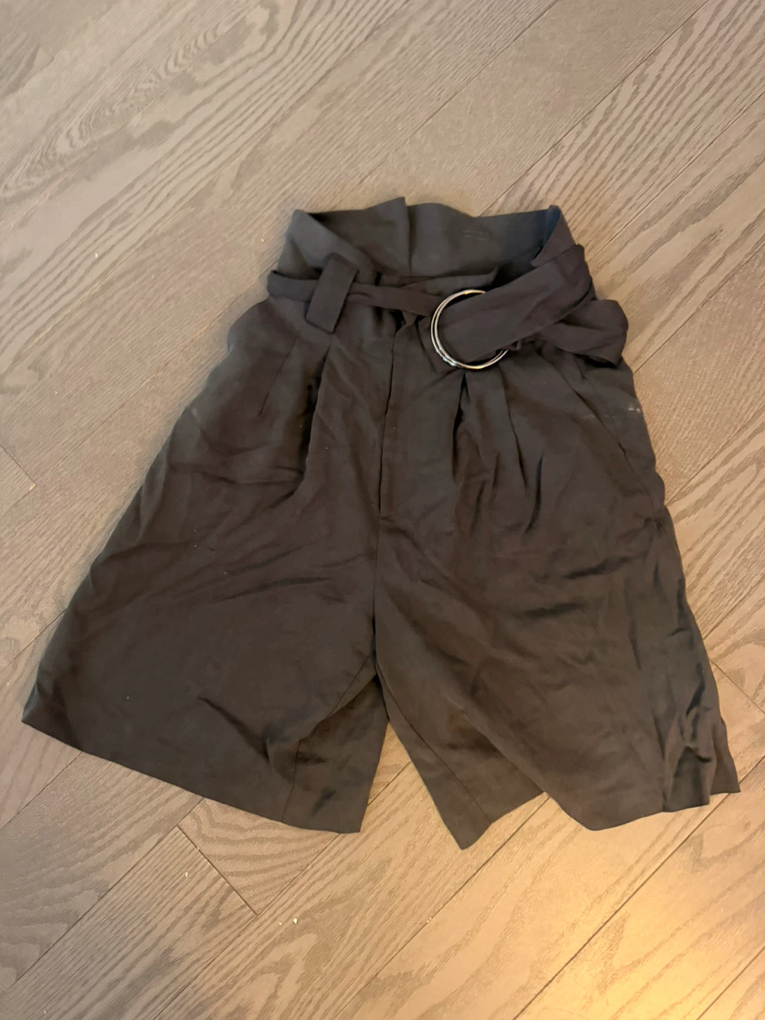 Dark Grey Culottes with Belt