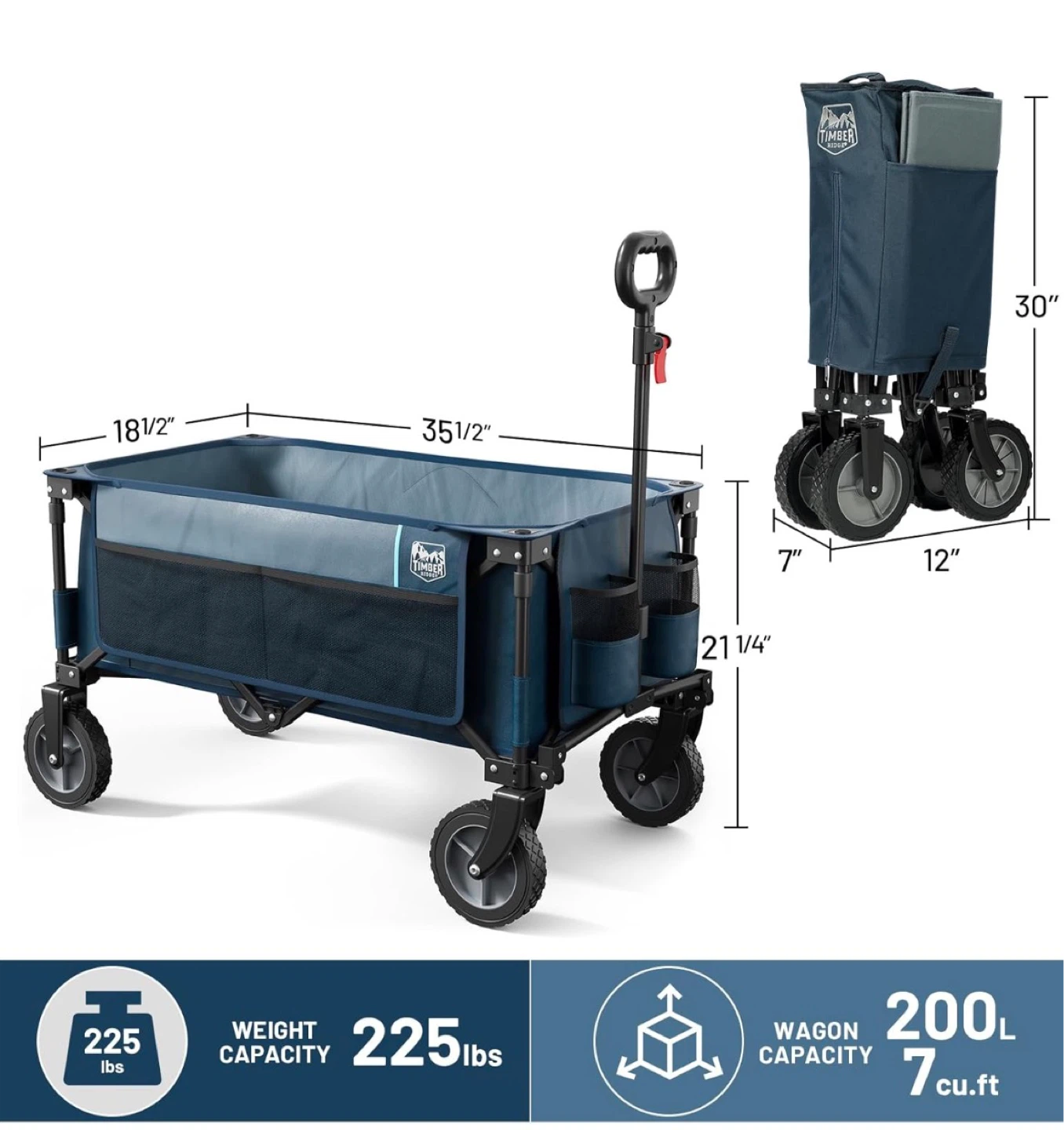 Timber Ridge Blue Folding Camp Wagon - photo 5