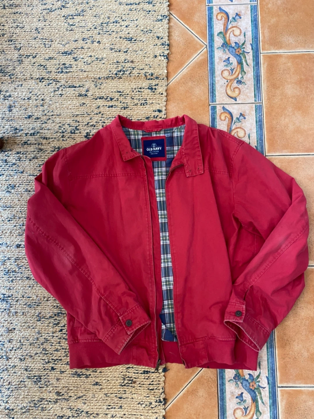 Vintage Old Navy Red Bomber Jacket