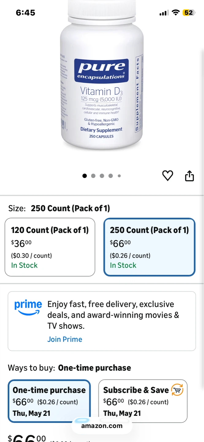 UNOPENED Pure encapsulations 2- VIT A /1 VIT D - photo 5