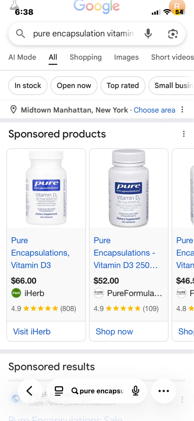 UNOPENED Pure encapsulations 2- VIT A /1 VIT D - photo 3