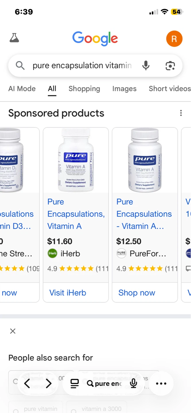 UNOPENED Pure encapsulations 2- VIT A /1 VIT D - photo 4