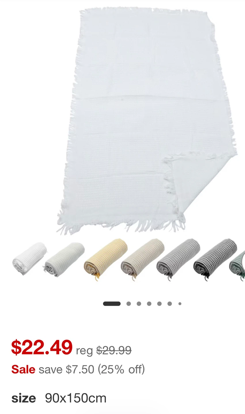 Picnic Blanket  White