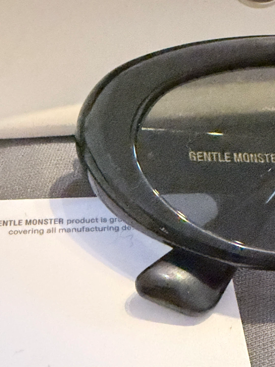 Gentle Monster Black Oval Sunglasses - photo 2