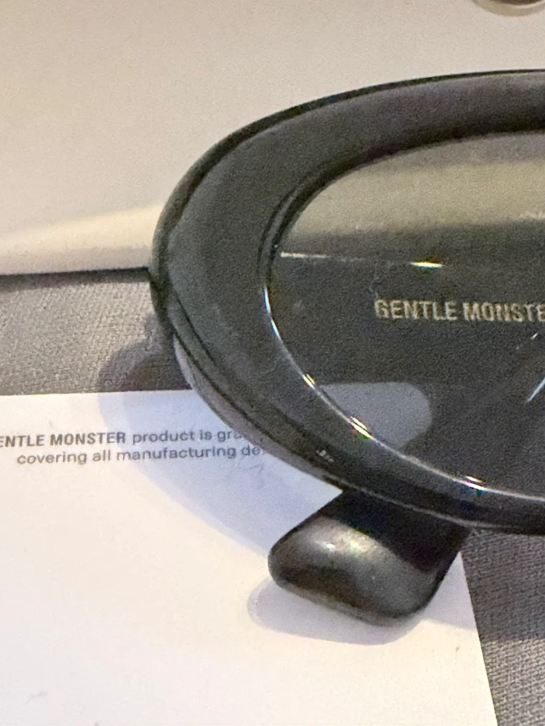 Gentle Monster Black Oval Sunglasses - photo 2