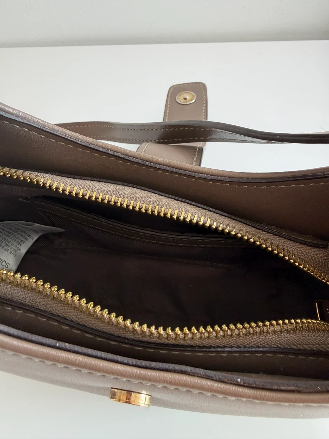 BAG TO BASICS Shoulder Bag - Taupe Faux Leather - photo 3