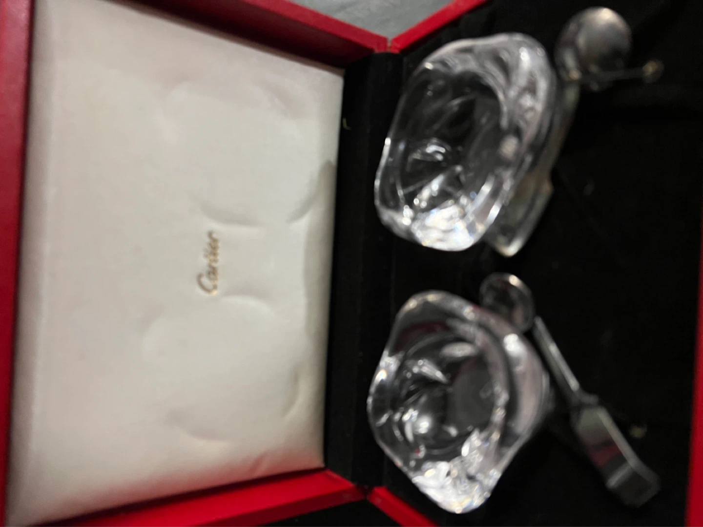 Cartier Crystal Glasses and Spoons Set - photo 4