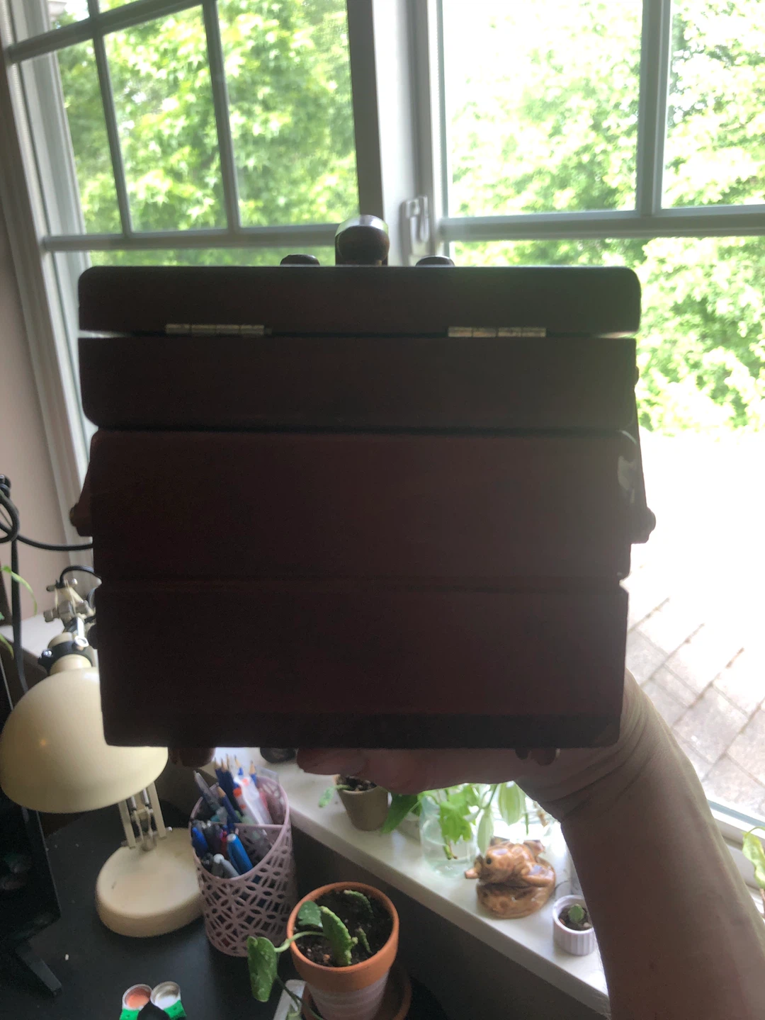 SINGER Wooden Sewing Box Organizer - photo 5