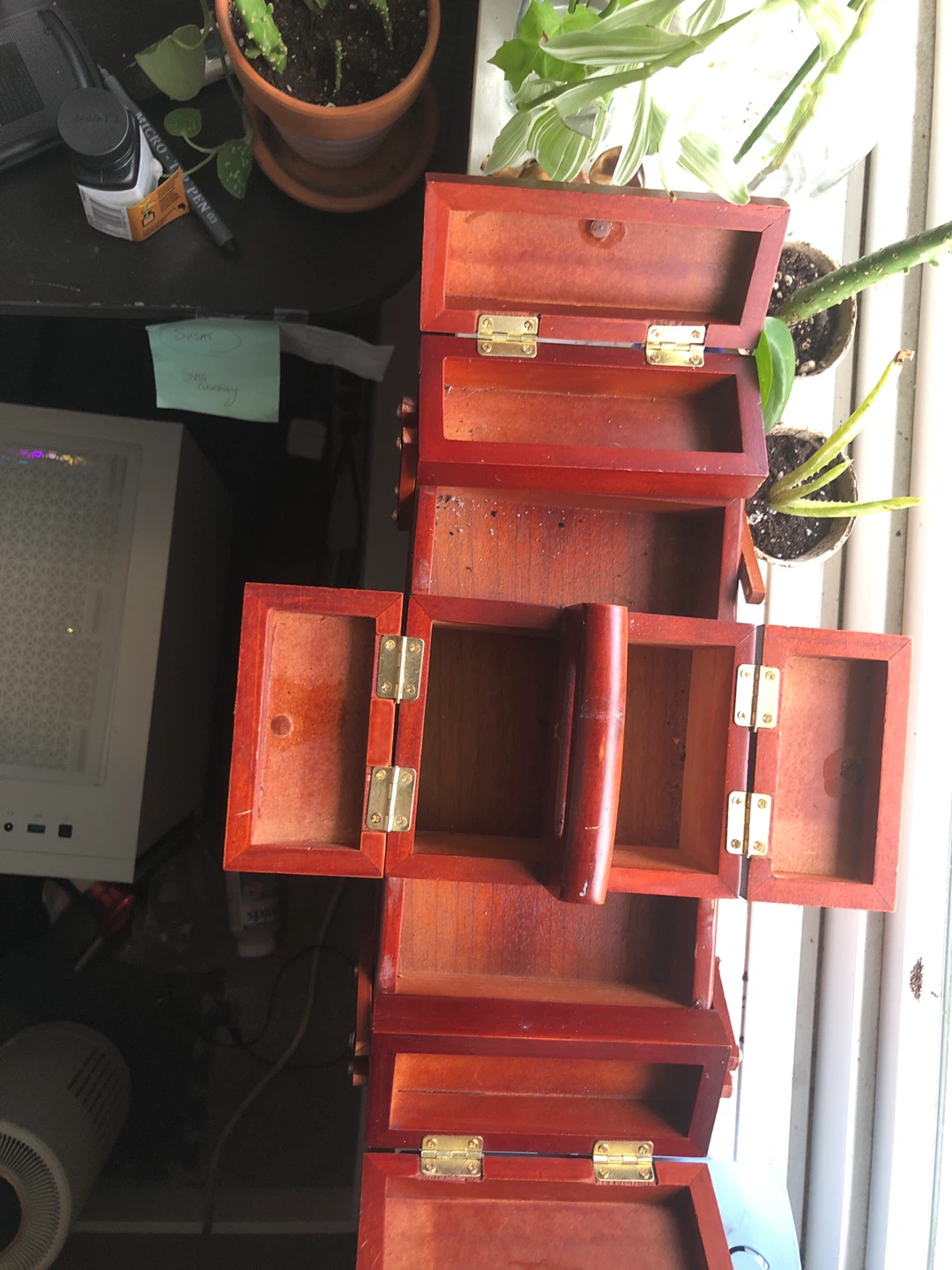 SINGER Wooden Sewing Box Organizer - photo 2