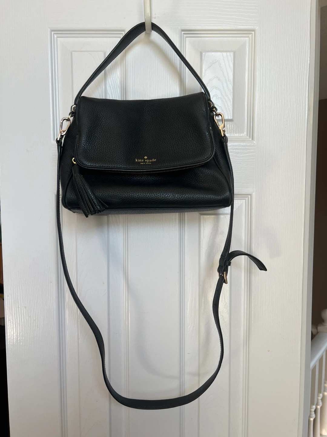 Kate Spade Black Leather Shoulder Bag