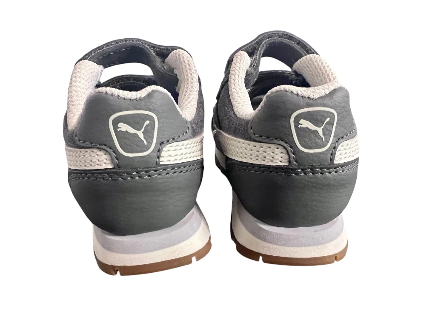Puma Toddler Sneakers – Grey Suede Hook & Loop Shoes Size 5C - photo 2