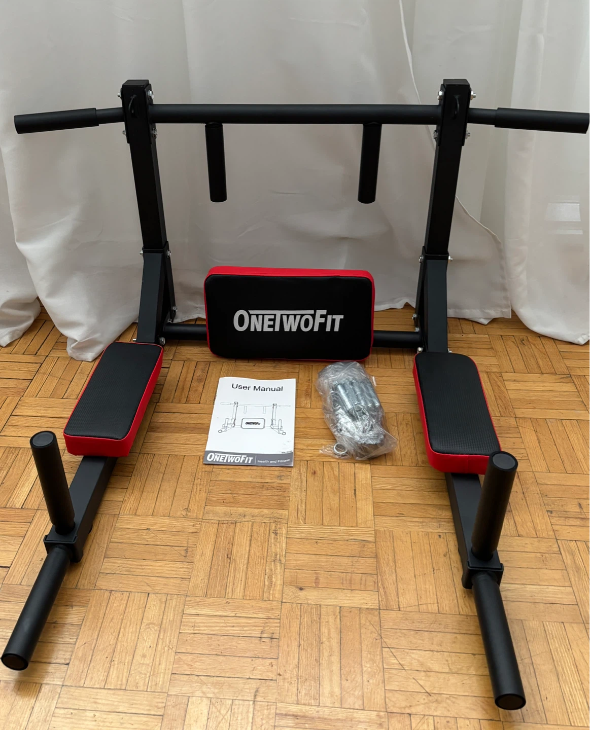 ONE TWO FIT Pull Up Bar Dip Station - photo 3