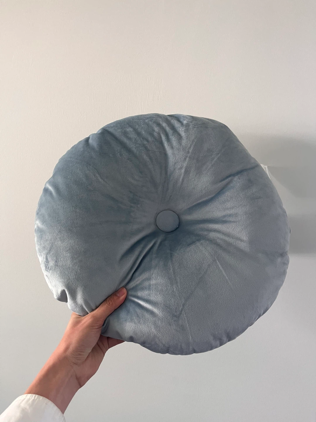 IKEA KRASSBORRE Round Cushion - Light Blue