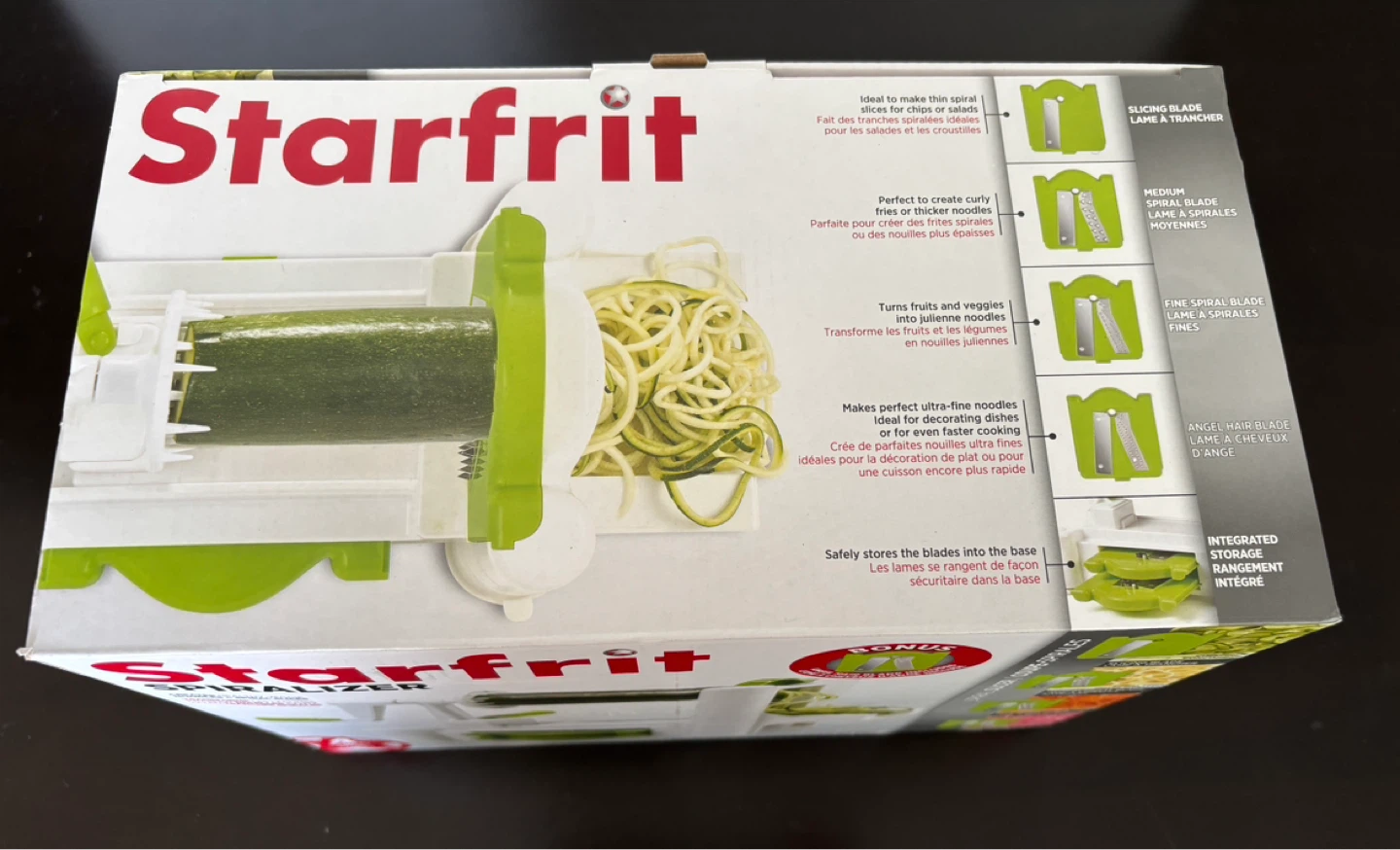 Starfrit Spiralizer with 4 Blades
