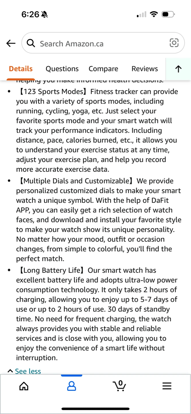 EarlySincere 2024 Smart Watch Deep Black - photo 5