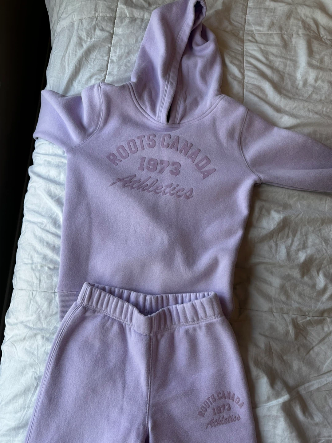 Roots Canada Lavender Hoodie and Sweatpants Set