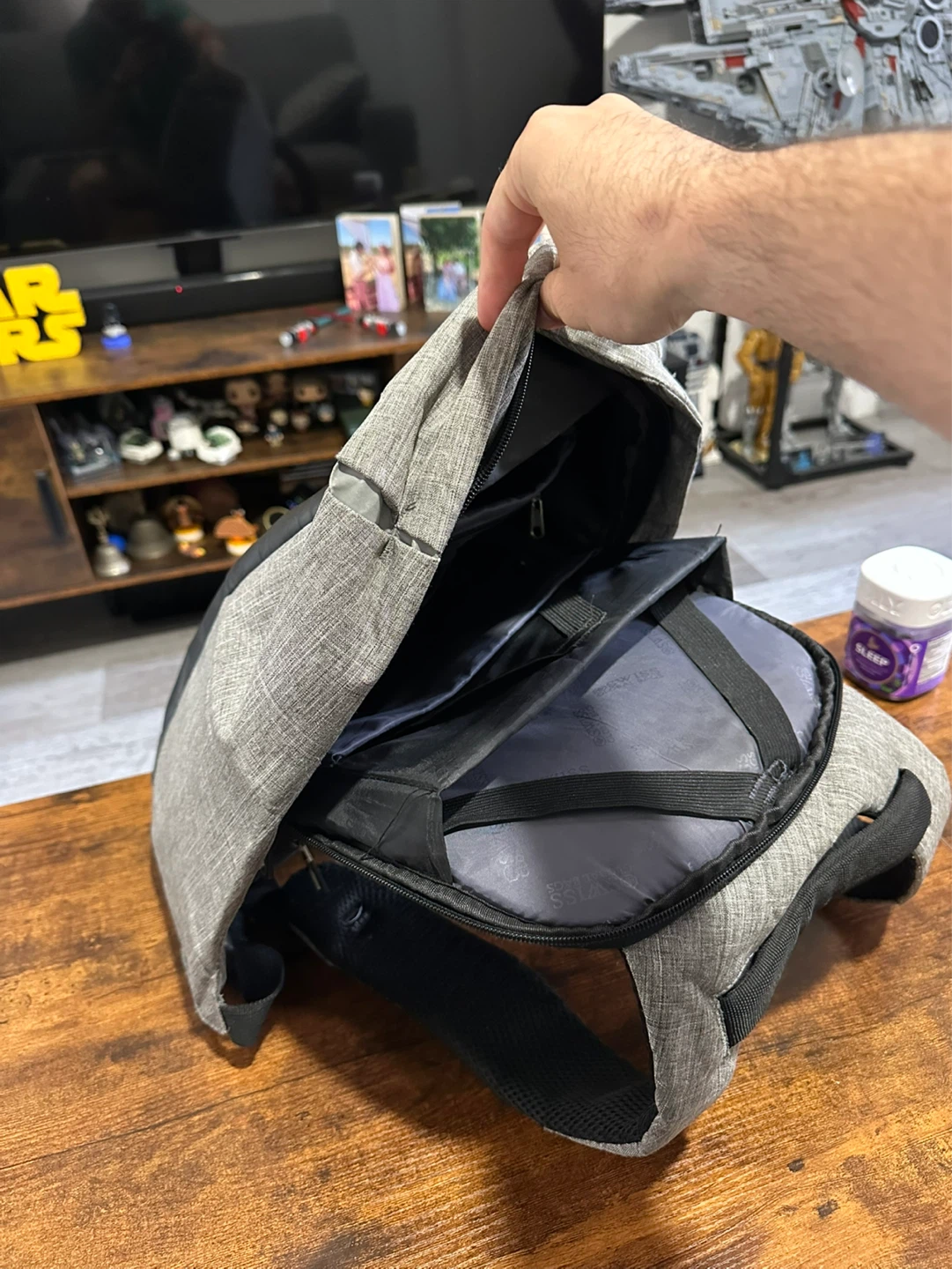 Tech Backpack - Grey Swiss laptop backpack - photo 2