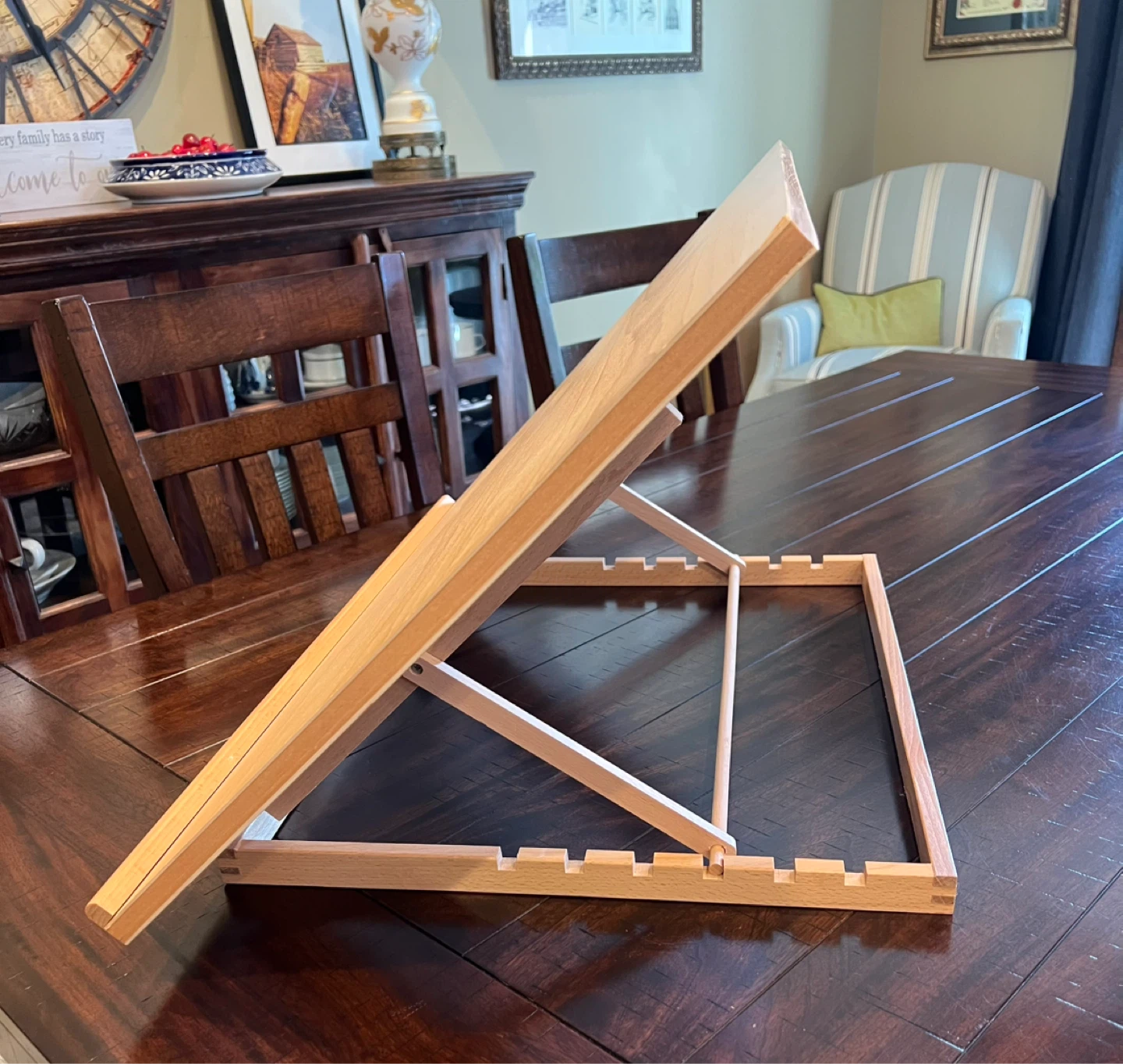 Large Adjustable Tabletop Wooden Art Easel/Drafting Stand