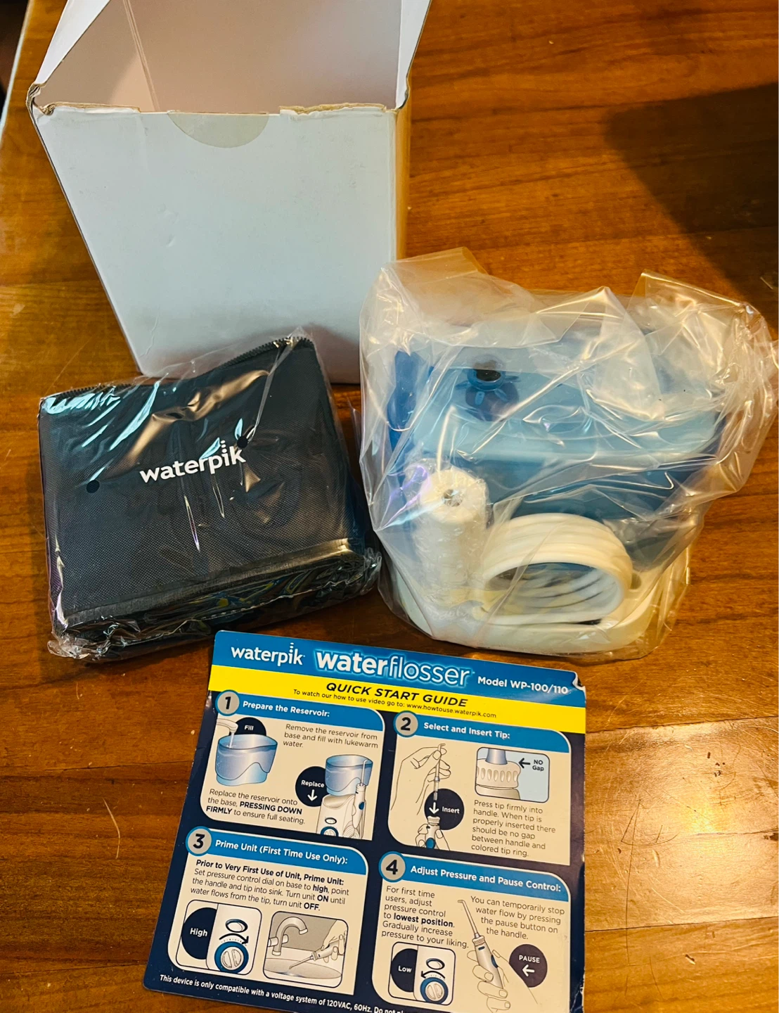 Waterpik Waterflosser Model WP-100/110 with Travel Case