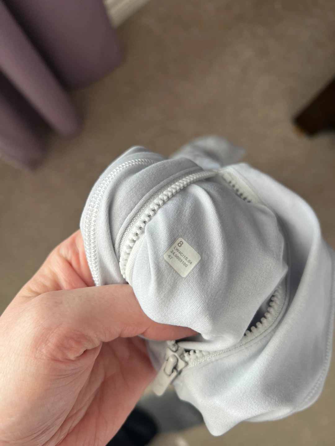 Lululemon Light Grey nulu define Jacket size 8 - photo 3