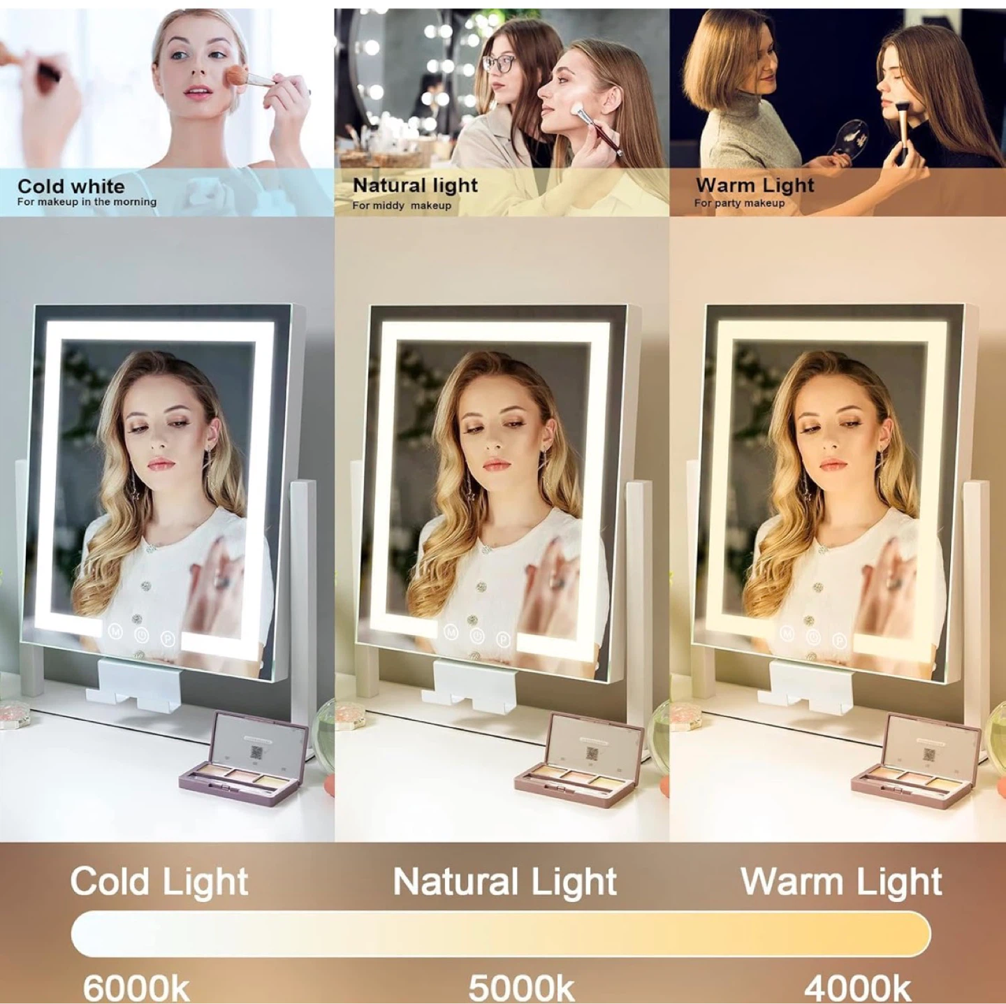 Lighted Makeup Mirror with 10X Magnification - photo 4