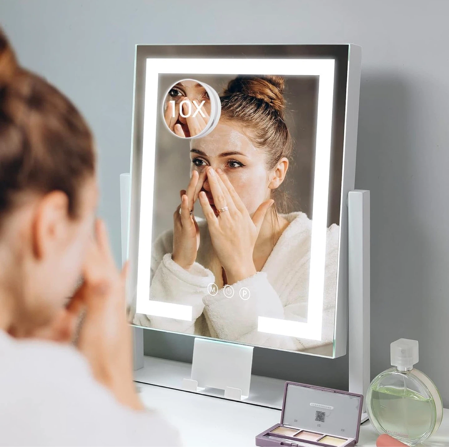 Lighted Makeup Mirror with 10X Magnification - photo 2