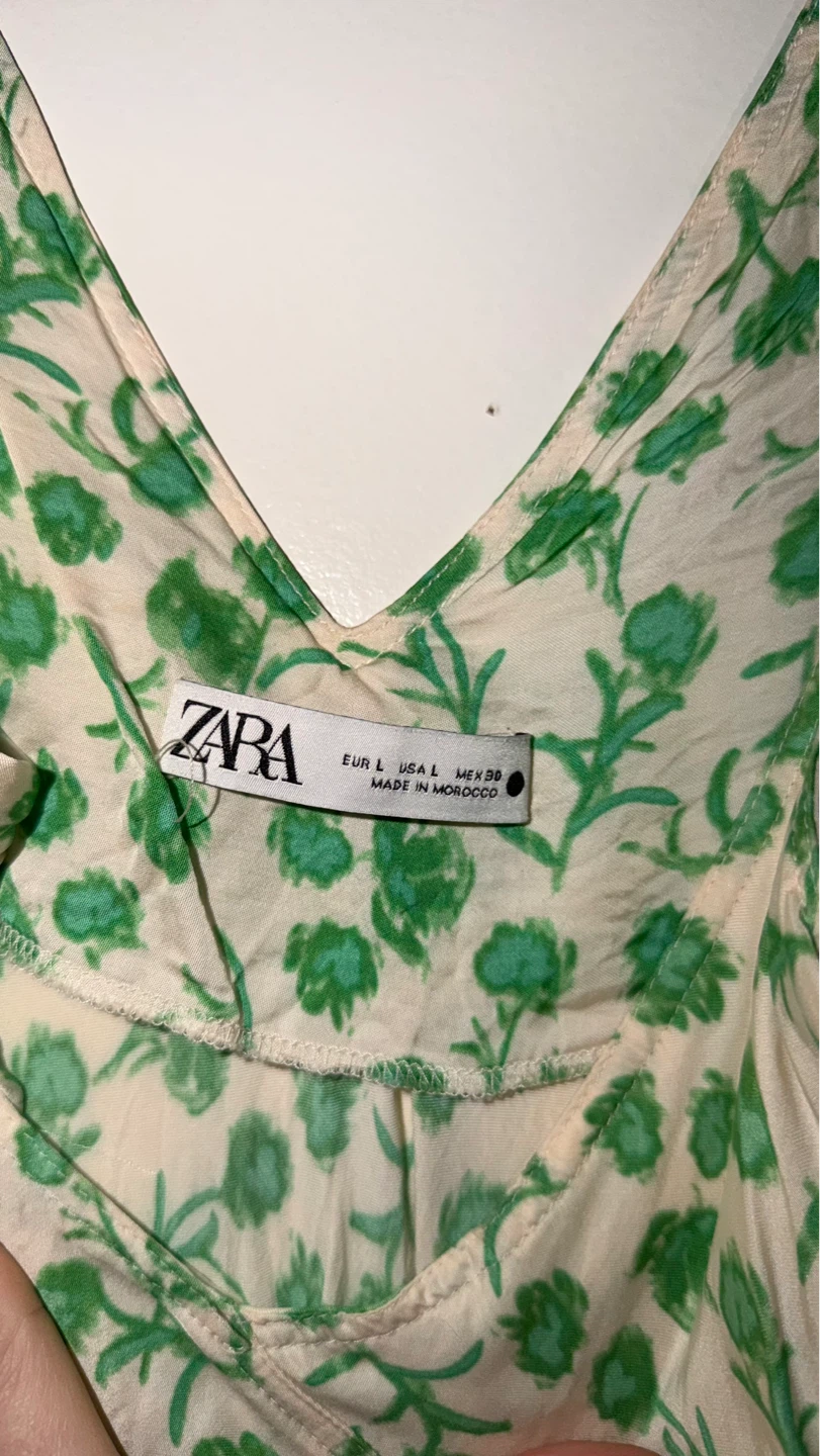 Zara Floral Slip Dress - Size L - photo 2