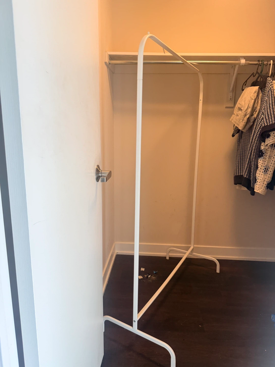 White Garment Rack
