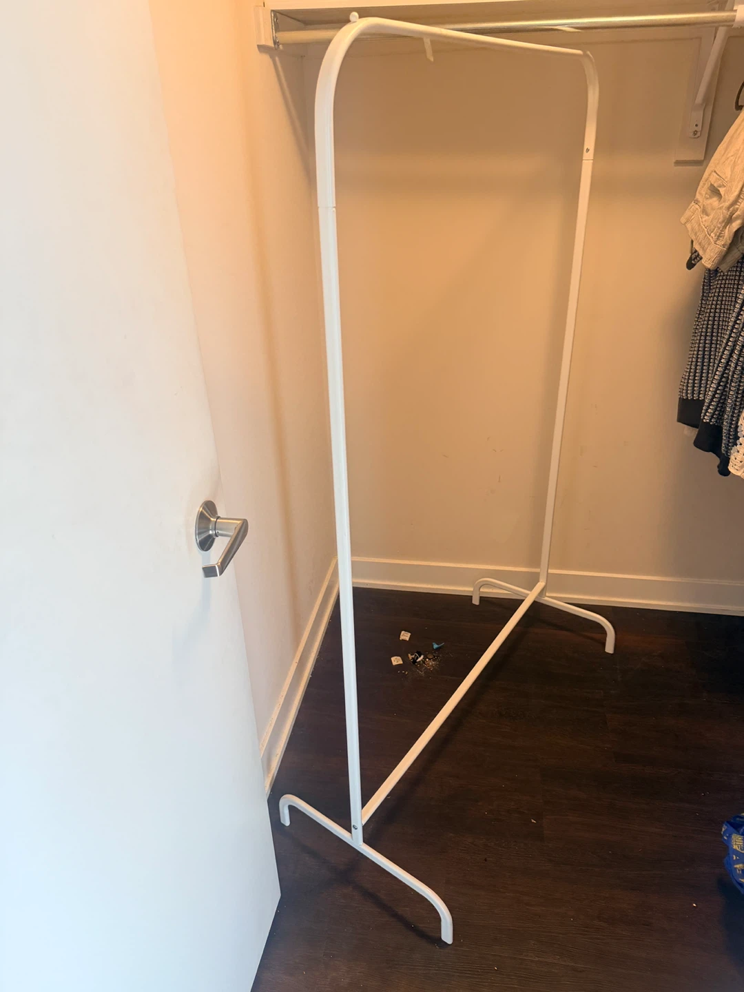 White Garment Rack - photo 2