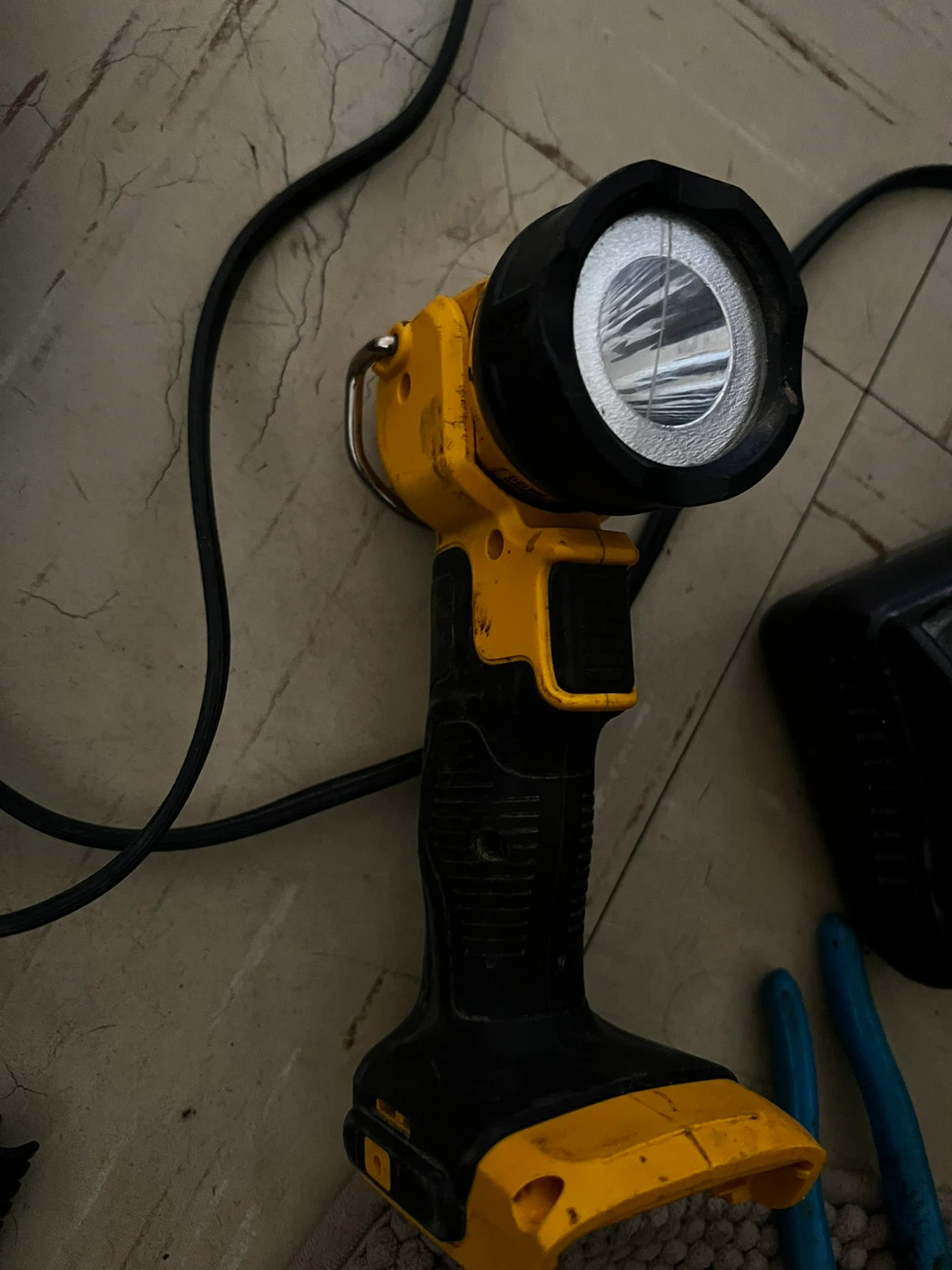 Yellow and Black Work Light
